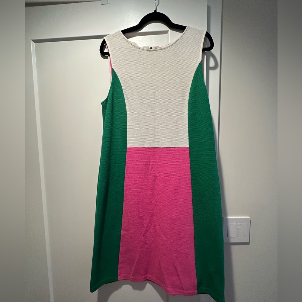 Like- new, Boden Geraldine Ottoman Sleeveless
Colorblock Dress, size 12